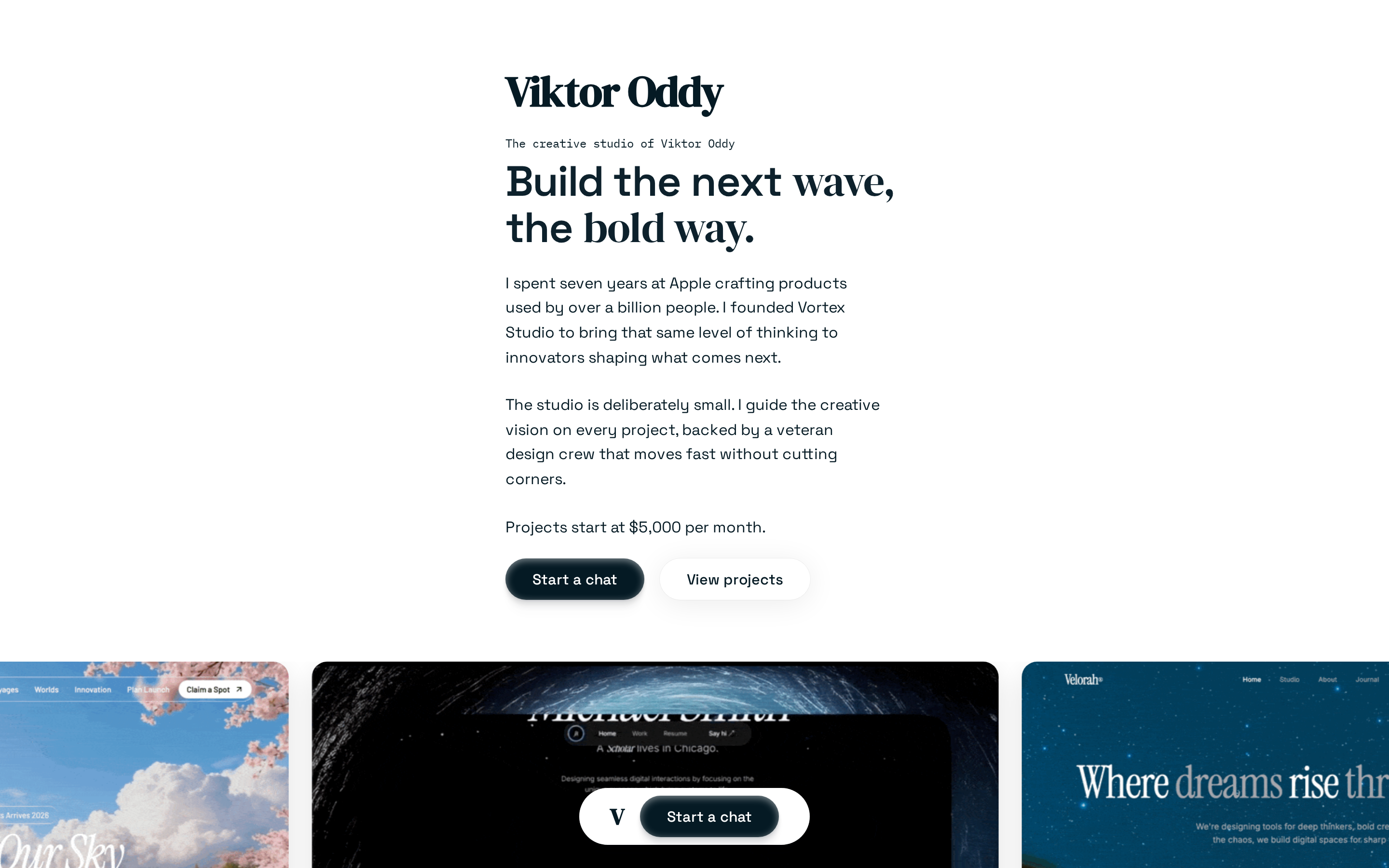 AI Designer Portfolio — Viktor Oddy preview