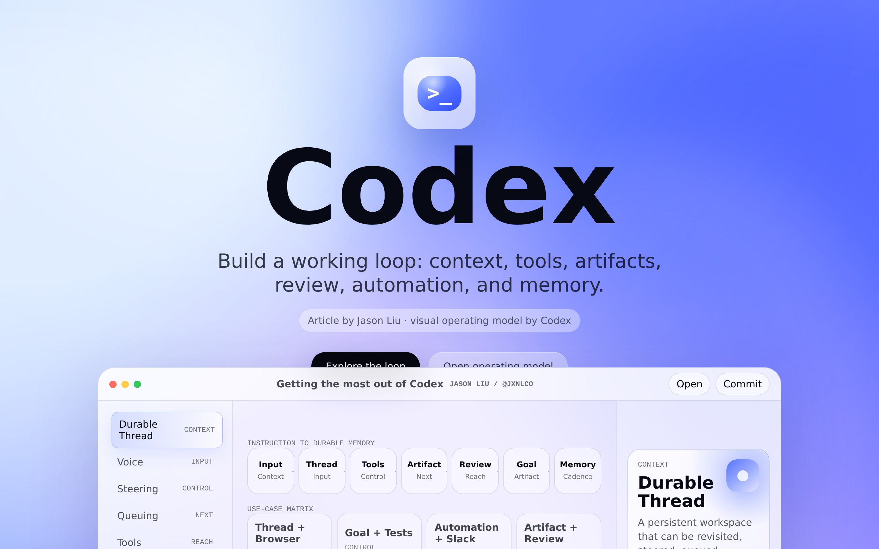 Codex Interactive Capability Map preview