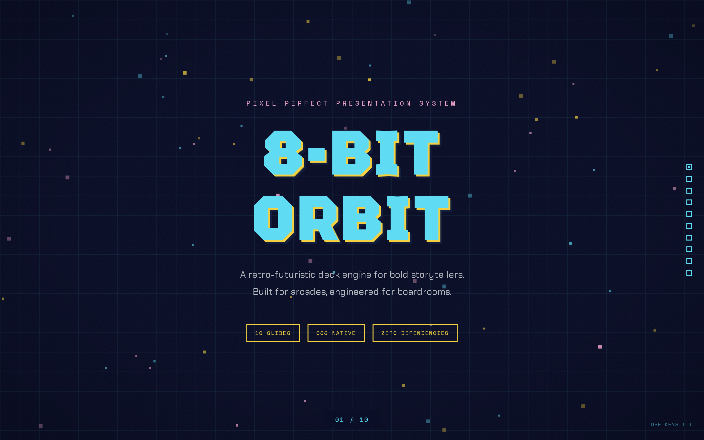 Html Ppt Zhangzara 8 Bit Orbit preview